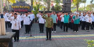 Jelang Bersih Masjid Serentak, Kemenag Jembrana Gelar Apel SENJATA