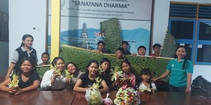 Program BERKAH Kemenag Jembrana Latih Kreativitas Anak Panti Sanatana Dharma
