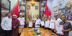 Kemenag Jembrana Jali Kerjasama Program Unggulan RBKS dengan Dinas Kependudukan dan Pencatatan Sipil Kabupaten Jembrana, Majelis Desa Adat dan Majelis Agama Se-Kabupaten Jembrana