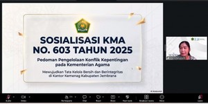Kemenag Jembrana Gelar Sosialisasi KMA nomor 603 Tahun 2025 Tentang Pengelolaan Konflik Kepentingan