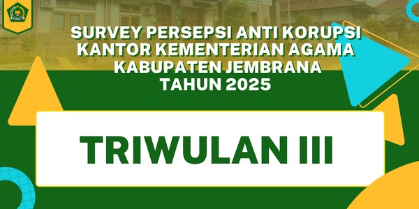 Survey Persepsi Anti Korupsi Tahun 2025 Triwulan 3