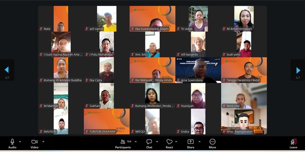 Zoom Meeting SENJATA Kankemenag Jembrana: Sosialisasi Perubahan Regulasi Gratifikasi dan Aplikasi SIAPI