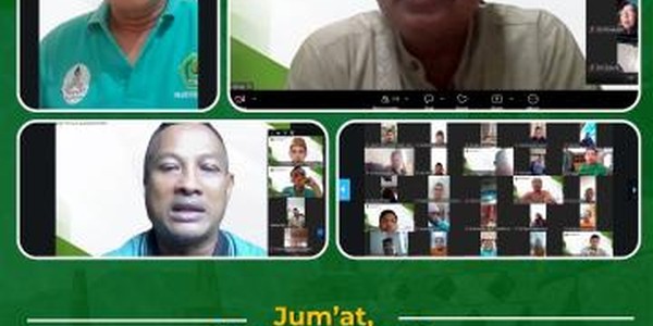 Zoom "SENJATA" Kemenag Jembrana, Kepala Kantor Tekankan Persiapan Hari Santri dan Pemeliharaan BMN