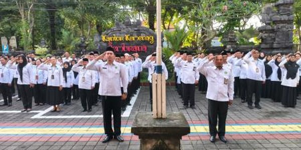 Kemenag Jembrana Gelar Apel SENJATA dalam Rangka Hari Kesadaran Nasional