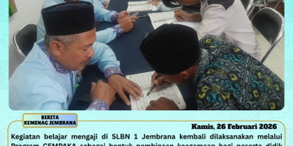 Belajar Mengaji di SLBN 1 Jembrana Melalui Program CEMPAKA